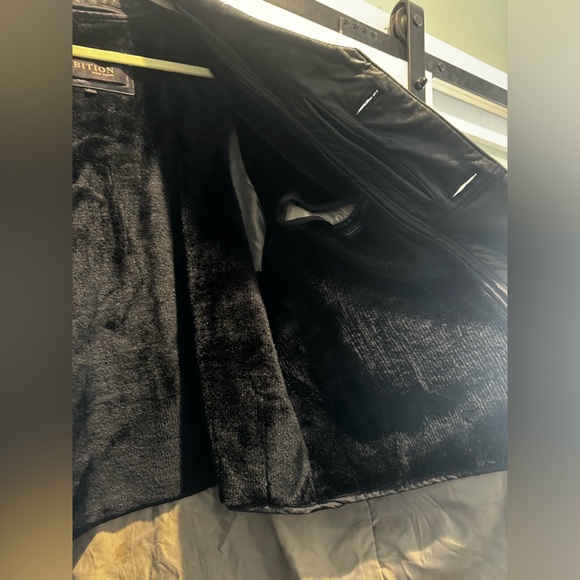 Black Leather Jacket size Large - Picture 3 of 5